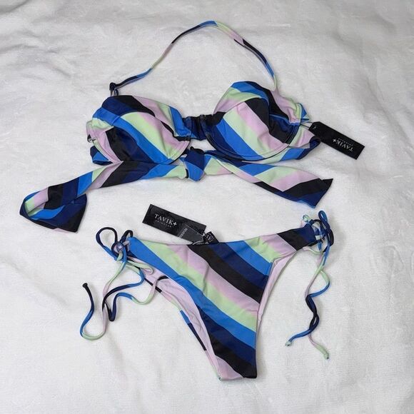 TAVIK CHARLIE Swim Top & BEBE Mini Bottom
ESALEN Set Size Large - Picture 1 of 6